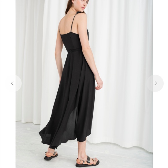 & Other Stories High Low Wrap Midi Dress - Picture 4 of 4